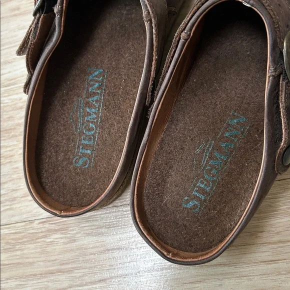Stegmann women’s clogs. Genuine leather. Size 7 - Picture 3 of 8